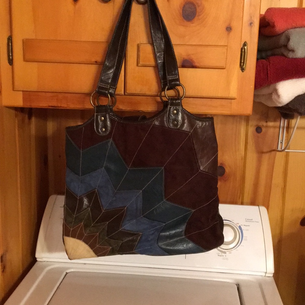 Boho leather bag